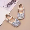 Zapatos Dulces de Princesa para Niñas con Lazos y Cristales Zapatos 2026 Nueva Llegada Primavera/Verano Zapatos de Presentación para Niñas Zapatos Individuales Suaves para Niños