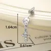 Hensen Serie de Colores Dopamina Estilo Coreano Colgante de Alas de Ángel Estrella Perno para Cartílago de la Oreja Pendientes de Perforación Nicho para Chica Ins