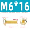 Tornillos de Cabeza Semiredonda Hexagonal de Latón Din7380 Tornillos de Cabeza Redonda tipo Copa Champiñón de Cobre M3M4M5M6M8M10