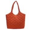 Bolso de tela vintage de color liso para mujer, novedad de 2023, bolso de hombro bordado, bolso de compras informal de gran capacidad.