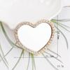 2026 Nuevos Accesorios DIY para Teléfono Móvil, Espejo en Forma de Corazón, Flor de Perla con Incrustaciones de Diamante para Lente, Materiales de Belleza para Teléfono Móvil
