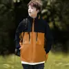Chaqueta 2025 para Hombres y Mujeres en Otoño e Invierno Exterior Forro de Terciopelo Chaqueta Holgada con Capucha Cortavientos e Impermeable Chaqueta para Montañismo