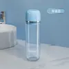 Set de Tazas de Lavado Portátiles para Viaje, Caja de Almacenamiento Antibacteriana para Cepillo de Dientes y Pasta Dental, Vaso para Enjuague Bucal, Diseño Sencillo para Uso en Casa y Dormitorio Estudiantil