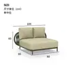 Juego de Sofá de Ratán para Exteriores Modelo de Casa de Villa en Patio Silla de Ratán para Balcón Muebles Impermeables de Jardín de Diseño para Exteriores
