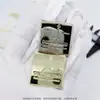 Letrero Metálico Repujado (Gattopardo Extra) Hebilla Decorativa Oro/Plata Cuadrada Placa con Nombre de Marca