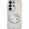 Funda para Teléfono Móvil con Soporte de Mariposa Flash Diamond IMD Adecuada para Samsung S25Ultra Niche A56/A55 Estilo Girly A17