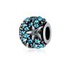 Pulsera Oceánica DIY de Verano Cuentas Sueltas Llenas de Pedrería Accesorios de Collar de Estrella de Mar Pulsera Estilo Vacaciones Cuentas Espaciadoras en Stock