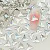 Broca para unha K9 branca de boutique, fundo plano, formato especial, imitação Hua Zi, não solta o fundo, tamanho mini pequeno, decorações de unha atacado