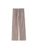 Pantalones casuales a rayas de verano simples marca Z, pantalones largos nuevos, estilo europeo y americano, ropa de mujer de pierna ancha transfronteriza, ligero al por mayor 202ZA
