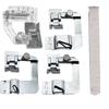 Calcador Multifuncional Elétrico Doméstico para Bainha e Bainha 3/8" 4/8" 5/8" 6/8" 7/8" 8/8"