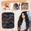 Peruca europeia e americana feminina com renda frontal com pequenos detalhes em renda e tingimento cabelo longo cacheado fibra química touca perucas de comércio exterior