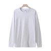 260g Cantidad en Vivo Explosiones Camisetas para Hombres y Mujeres Primavera y Otoño Algodón Puro Peinado Color Sólido Chaqueta Otoño e Invierno Estudiantes Manga Larga