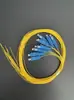 Cabo de Fibra Óptica Pigtail Lc, Fibra de Grau Portadora, Fibra Nua de 0,9 mm, Pigtail Sc/Fc/St, Conector Quadrado/Redondo Pequeno, Lc/Upc