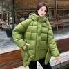 Chaqueta de Invierno Gruesa y Cálida con Capucha, Abrigo de Algodón Holgado, Abrigo de Mujer de Moda Versátil, Nuevo 2026 Transfronterizo