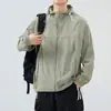 Ropa de Protección Solar Nueva de Seda de Hielo 2025 para Hombres Verano Delgado Pesca al Aire Libre Fresca Transpirable Cárdigan Chaqueta Anti-UV