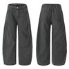 Muxi Clothing # Marca Tendência Primavera e Outono Design Desconstruído Calças Casuais Fluidas para Homens, Versátil Loose de Alta Rua.