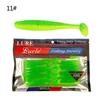 Isca Macia T-tail Bicolor 5.5cm1.2g Pesca Marinha Isca Biônica Peixe Mandarim Peixe Mandarim Boca Inclinada Isca Luya Pacote com 20