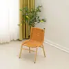 Silla de Ratán con Respaldo para Uso en Casa, Adecuada para Personas Mayores, Ocio, Balcón, Exterior, Jardín, Silla Individual Tejida, Simple y Moderna