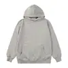 Moletom com capuz em terry 100% algodão outonal, 300g, com logo estampado, cor sólida, vestuário de trabalho outono e inverno, uniforme para grupo, corte solto, ombro caído, manga longa