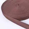 Fita de Poliéster-Algodão de Trama Simples para Mochila Cinto Elástico de Yoga Cós Bolsa de Lona Portátil Tecelagem de Amarração para Acessório de Roupa de Algodão