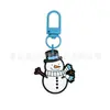 Llavero de Regalo de Navidad Más Vendido Hebilla en Forma de U de Macarrón Colgante de Goma Suave de PVC de Dibujos Animados Accesorios para Bolsas Colgante Pequeño