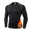 Venta Caliente Transfronteriza Ropa Deportiva Cálida para Exteriores Ajustada para Hombre Baloncesto Entrenamiento Running Secado Rápido Transpirable Cálida Alta Elasticidad