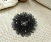 Flores de Organza con Perlas Hechas a Mano, Estilo de Hada y Hermosas, Pinzas para el Cabello Versátiles de Bricolaje, Accesorios para el Cabello, Accesorios para Ropa