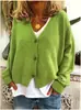 Popular Europeo y Americano Amazon 2026 Transfronterizo Suéter Holgado Cardigan Tejido Deseo para Mujer Ebay Casual Otoño e Invierno Algodón