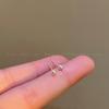 S925 prata esterlina agulha requintado pequeno design brincos de pino feminino nicho alta qualidade sentido orelha piercing pick-free orelha osso orelha vara brincos