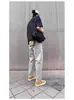 Pantalones de Exterior con Logo de Triángulo para Hombre y Mujer, Pantalones Largos Casuales de Color Sólido para Deportes al Aire Libre en Verano, Pantalones Largos Versátiles de Corte Holgado de Moda