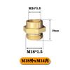 Conector de tubería de agua de cobre de 4 puntos y 2 puntos, conector de conversión reductor de boquilla de atomización, conector reductor de tubería a prueba de explosiones para máquina de medicina, tubo de goma
