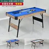 Mesa de Billar Plegable para el Hogar para Adultos y Niños 3 en 1 Mesa de Billar Multifuncional de Interior Mesa de Tenis de Mesa Familiar