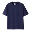Talla Europea Estilo Americano Camiseta de Manga Corta 200g Camisa Cultural Atuendo de Pareja Color Sólido Talla Grande Unisex Algodón Fábrica Venta al por Mayor
