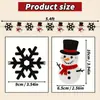Muñeco de Nieve de Navidad Copo de Nieve Cuentas de Madera Guirnalda de Banderines Decoración Decoración de Chimenea Decoración de Lugar Navideño Pancarta de Invierno