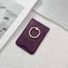 Tarjetero adhesivo universal para teléfono, tipo billetera, con clip para monedas y tapa abatible izquierda y derecha, con cremallera.