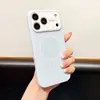 Adecuado para iPhone 18 Pro Max Ventana Grande Estuche Magnético Líquido para Teléfono Apple 17 Doble Color Textura de Piel 16 Silicona Suave