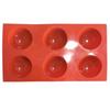 6 com furos grandes semi-circulares hemi-esféricos DIY bolo de silicone molde sabão molde geleia pudim de chocolate