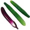 PU simulação longo pepino berinjela modelo espuma legumes frutas ingredientes alimentares ornamentos decorativos filme e televisão adereços de tiro