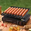 Parrilla para salchichas de almidón, parrilla para hot dogs de piedra volcánica, parrilla para salchichas, sartén parrilla, parrilla de barbacoa/equipo de barbacoa, charola para barbacoa