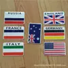 Alemanha Reino Unido Itália EUA França bandeira Austrália Rússia adesivos de carro adesivos retangulares para carroceria