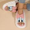 Pantuflas de lino con diseño de pato Donald para uso en interiores y exteriores, para mujer, estilo informal, de PVC, con suela suave, de algodón y lino, venta al por mayor