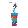Nuevo Vaso de Plástico con Popote Forma Creativa Popote Lindo Dibujos Animados Vaso de Agua Evento de Cumpleaños Fiesta Taza de Dibujos Animados Mayoreo