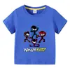 2026 Ropa Infantil Transfronteriza Camiseta de Manga Corta de Verano para Niños y Niñas Camiseta Base de Dibujos Animados Camiseta de Manga Media para Bebé Top de Moda