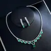 Collar y Pendientes de Diseño Elegante de Amor Transfronterizo Traje de Dos Piezas Nupcial Boda Banquete Fiesta Joyería