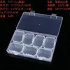 Caixa de Armazenamento com Contas Caixas Pequenas Separadas para Contas Transparente para Armazenamento na Mesa Artesanal Contas de Arroz Material diy com Tampa Caixa Organizadora