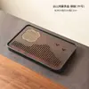 Bandeja de té casera de bambú con drenaje y almacenamiento de agua, bandeja pequeña de preparación en seco para té kung fu, bandeja de té de preparación en seco estilo Zen para uso doméstico