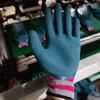 Guantes de protección laboral de espuma de goma al por mayor resistentes al desgaste transpirables antideslizantes látex para hombre y mujer guantes de protección para trabajo reforzados para sitio de construcción