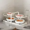Prateleira de Preparo de Alimentos para Cozinha Bancada Multicamadas Prato para Acompanhamentos Artefato Doméstico para Preparo de Refeições Prateleira Multiuso para Armazenamento de Pratos