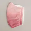 Máscara Ano Novo Estéreo Adulto Preto e Branco Três Camadas Descartável Logo Personalizado Máscara 3D Personalizada Carvão Ativado Respirável