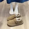 Zapatos Birkenstock de suela plana para mujer, con forro de felpa para abrigar, nuevo estilo de moda para 2026, mocasines de invierno, zapatos para conducir, zapatos de algodón Birkenstock